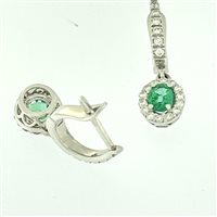 Orecchini DDonna Donna monet in Oro bianco Smeraldo 0.53 Ct JC2112/1 - JC2112/1